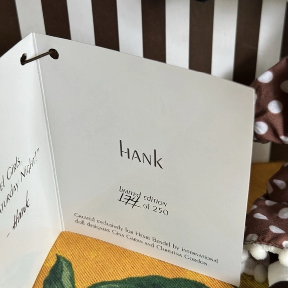 Gorgeous Iconic Henri Bendel Girl Limited Edition Collectible Doll #174/250 Hank - Picture 7 of 8